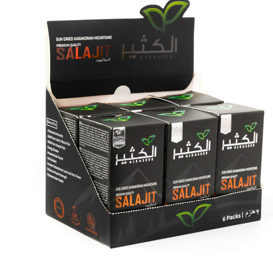 Al Kaseer Premium Quality SALAJIT 6gm (Pack of 6)